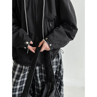 hooded shell jacket