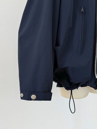 hooded shell jacket