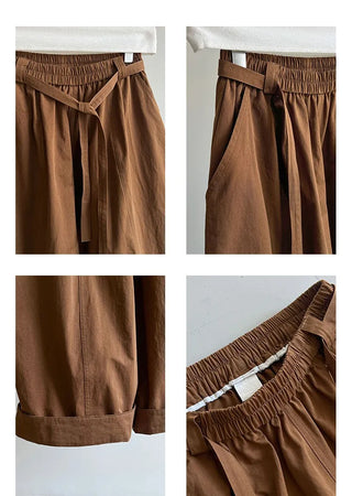 lace-up balloon pants