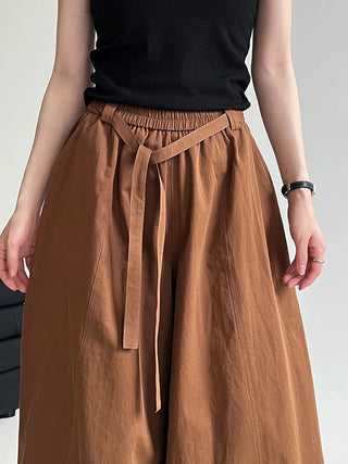 lace-up balloon pants