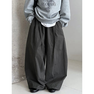 lace-up balloon pants