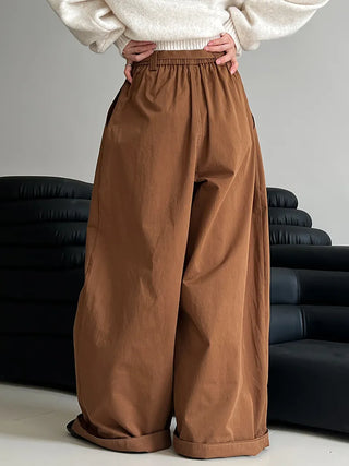 lace-up balloon pants
