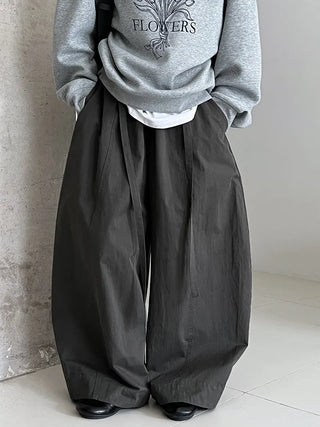 lace-up balloon pants