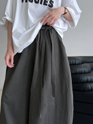 lace-up balloon pants