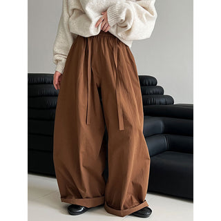 lace-up balloon pants