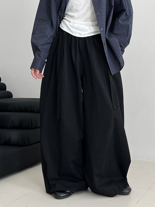 lace-up balloon pants