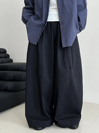 lace-up balloon pants