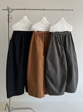 lace-up balloon pants