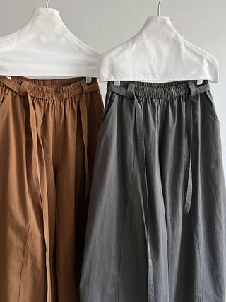 lace-up balloon pants