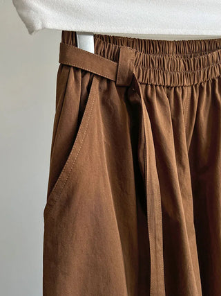 lace-up balloon pants