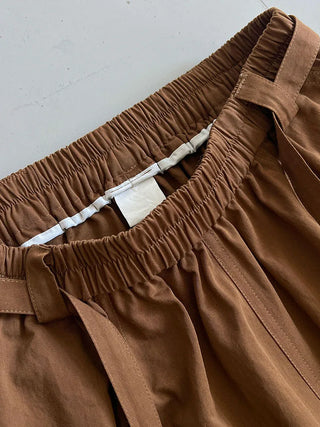 lace-up balloon pants