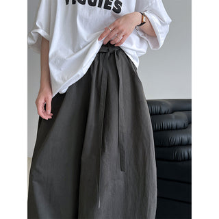 lace-up balloon pants