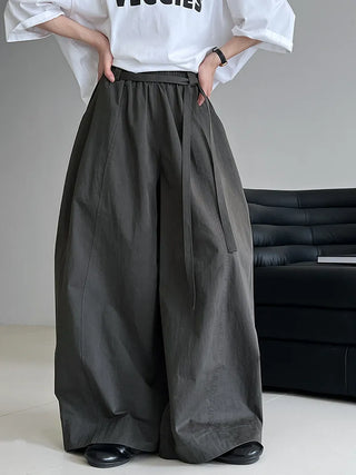 lace-up balloon pants