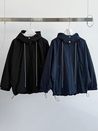 hooded shell jacket