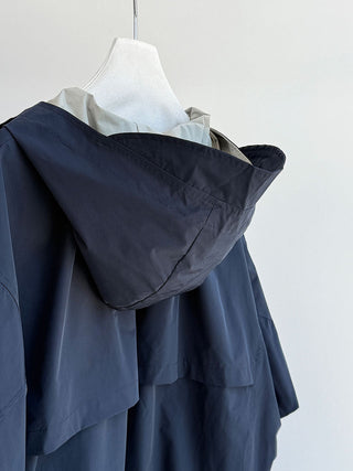 hooded shell jacket