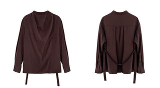 lace-up small shirt