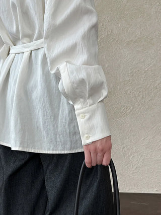 lace-up small shirt