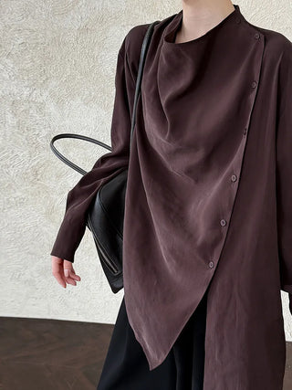 lace-up small shirt