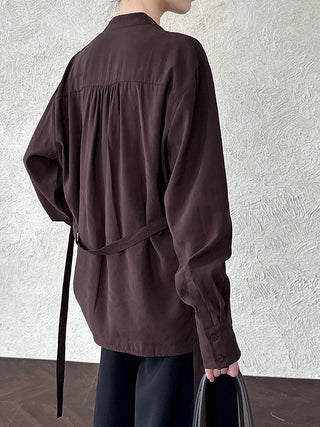 lace-up small shirt