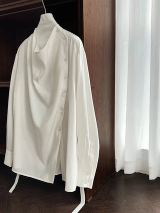 lace-up small shirt