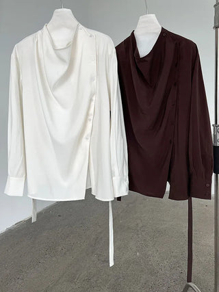 lace-up small shirt