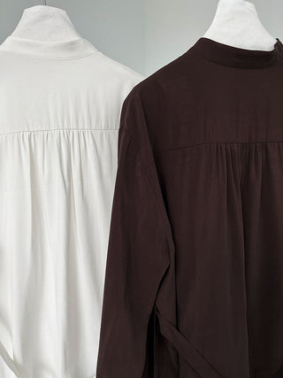 lace-up small shirt