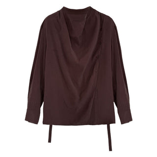 lace-up small shirt