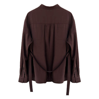 lace-up small shirt