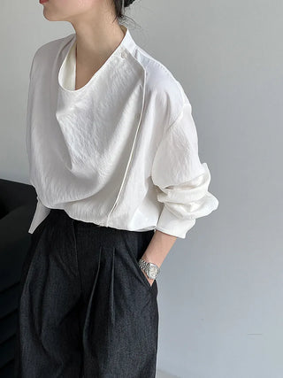 lace-up small shirt