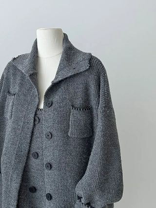 knit vest set