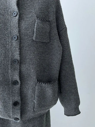 knit vest set