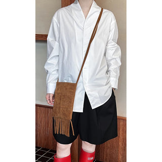 stand collar blouse