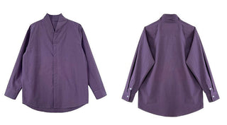 stand collar blouse