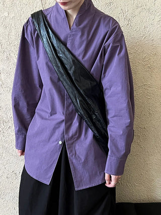 stand collar blouse