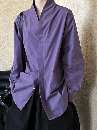 stand collar blouse