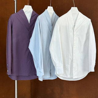 stand collar blouse