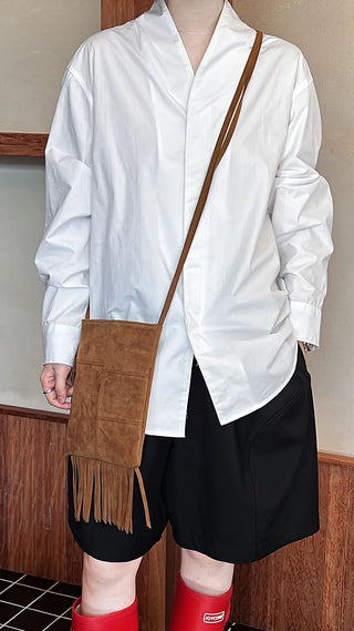 stand collar blouse