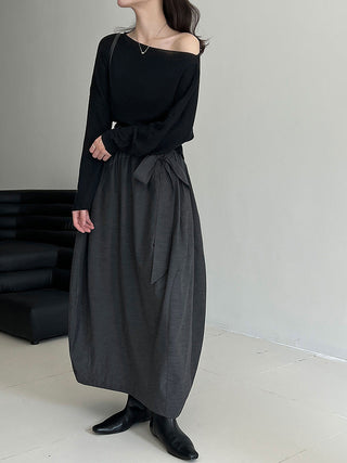 bud lace-up skirt