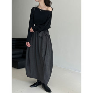 bud lace-up skirt