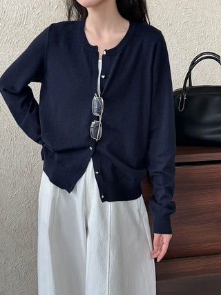 button sweater