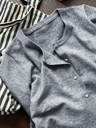 button sweater
