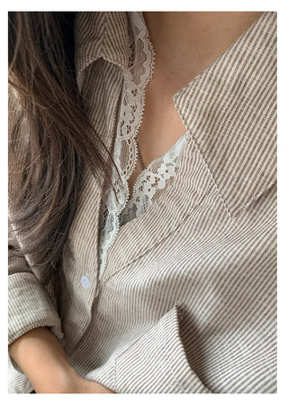 lace stitch shirt