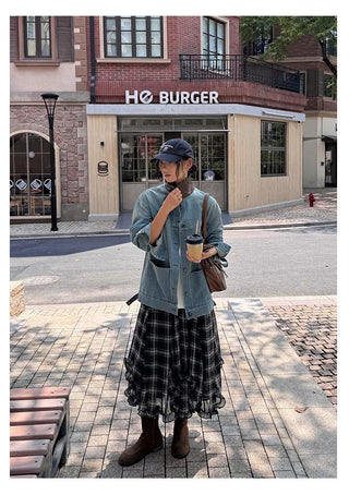 leather patchwork jacket