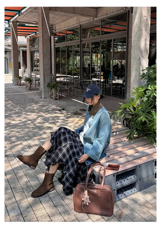 leather patchwork jacket