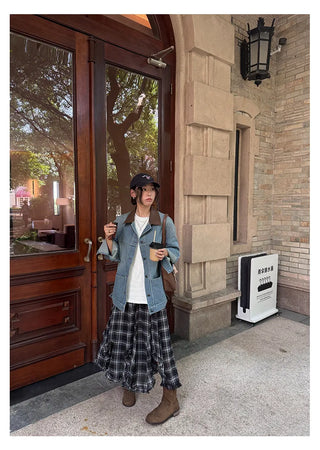 leather patchwork jacket