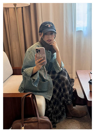 leather patchwork jacket