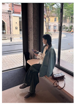 leather patchwork jacket