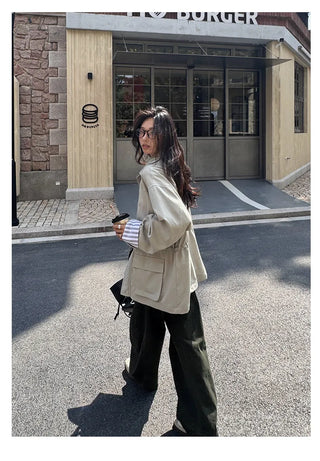 workwear trench coat