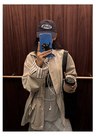 workwear trench coat