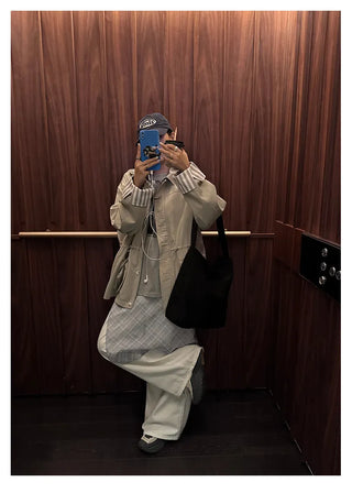 workwear trench coat